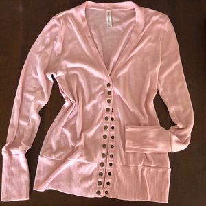 Pre-owned pink light weight cardigan